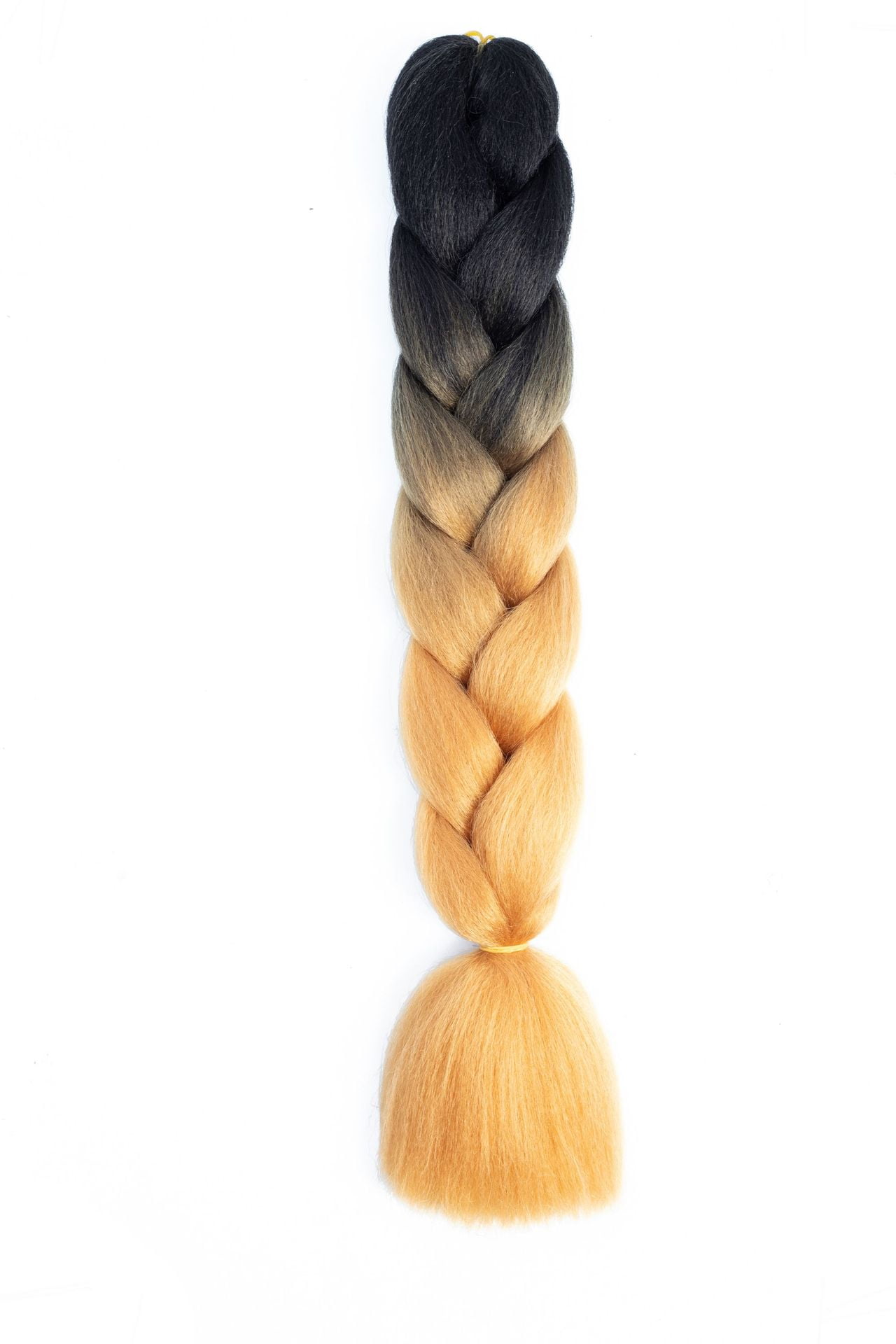XmhyTop 10 Pack High-Temperature Jumbo Braiding Hair, Braids & Hair Extensions for Women, 24in，Black to Yellow Brown