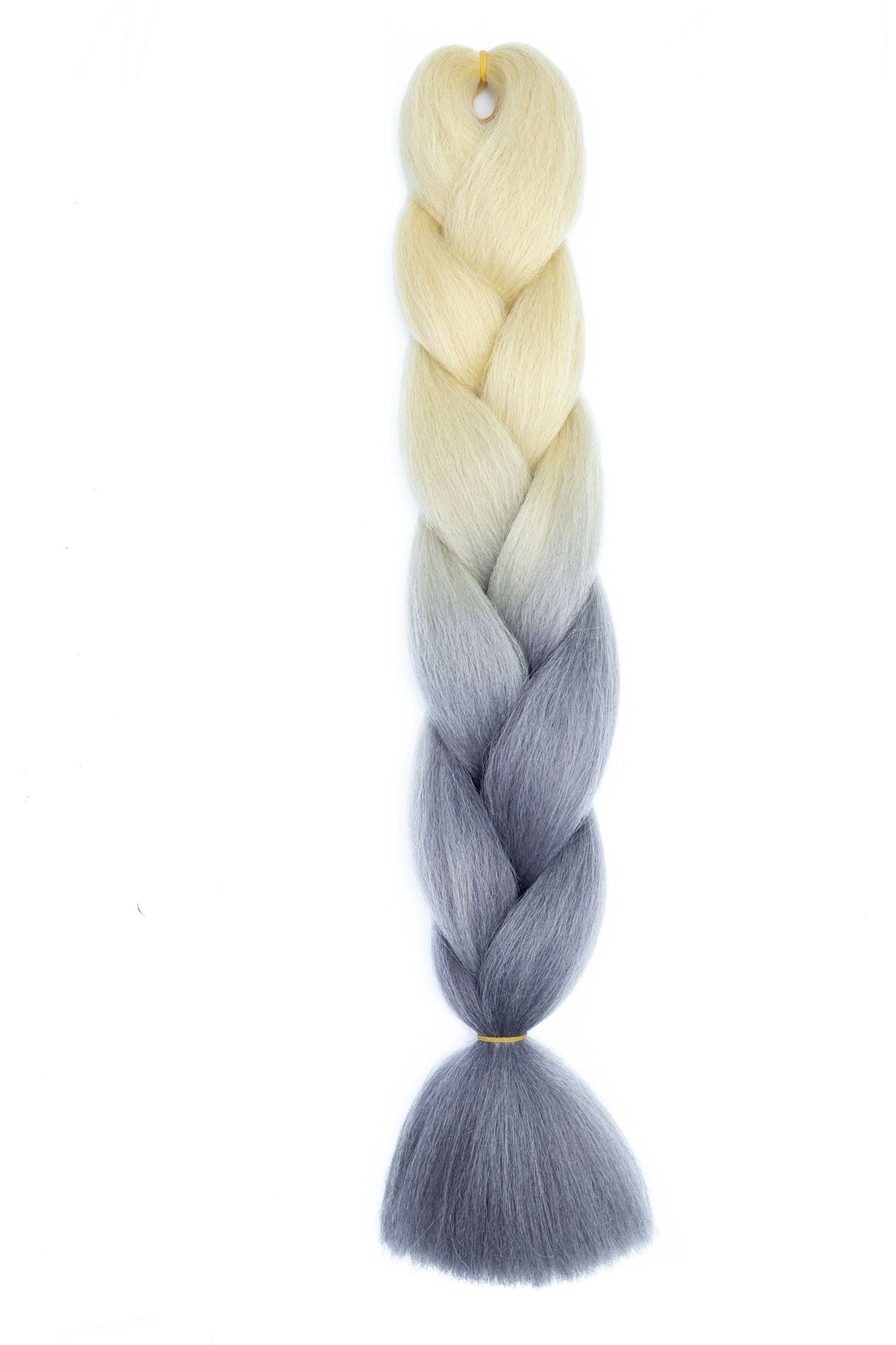 XmhyTop 10 Pack High-Temperature Jumbo Braiding Hair, Braids & Hair Extensions for Women, 24in，Blonde to Grey