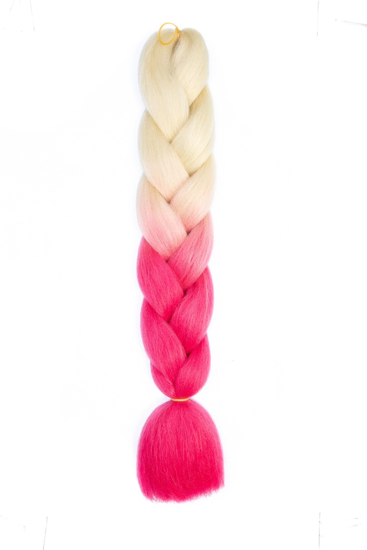 XmhyTop 10 Pack High-Temperature Jumbo Braiding Hair, Braids & Hair Extensions for Women, 24in，Blonde to Rose
