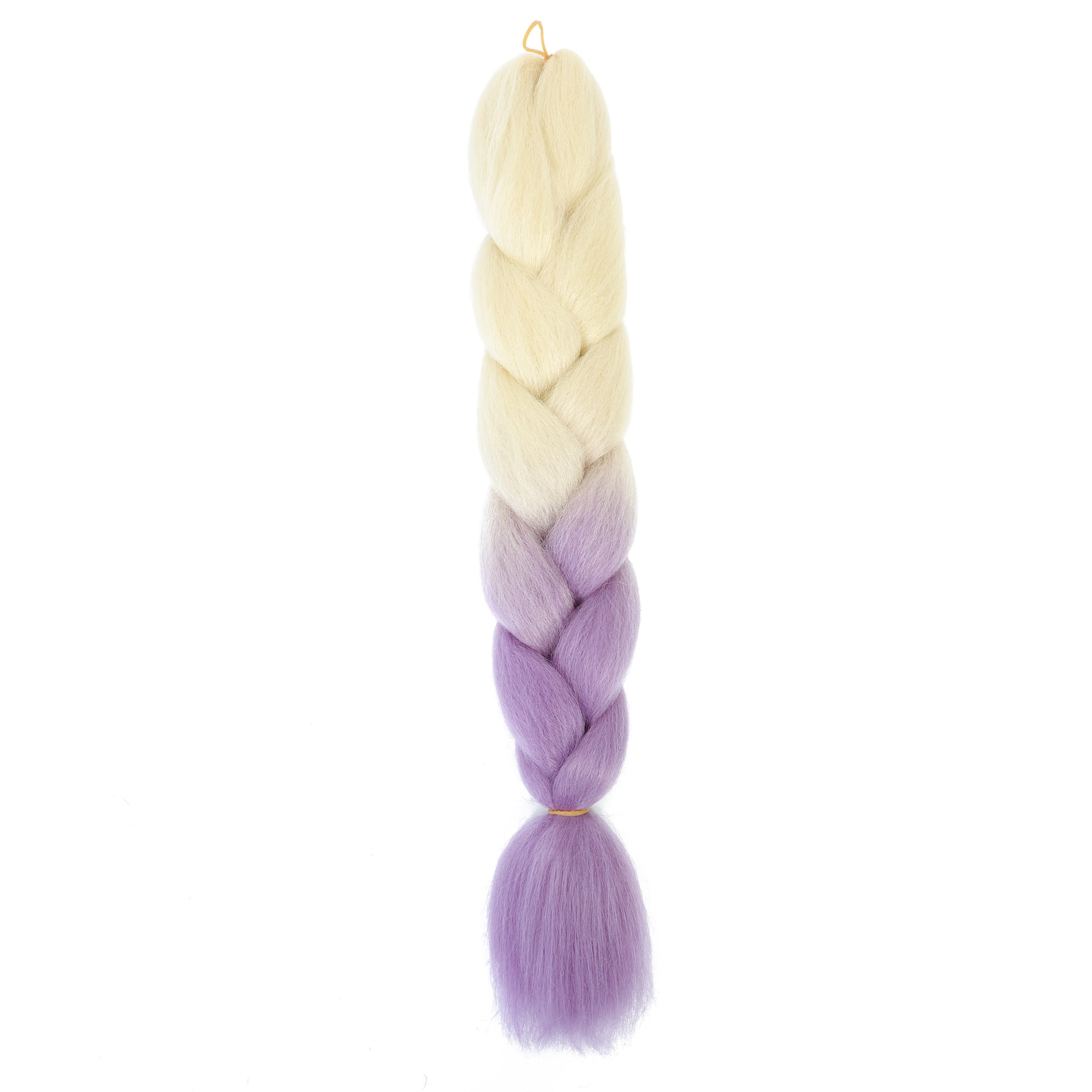 XmhyTop 10 Pack High-Temperature Jumbo Braiding Hair, Braids & Hair Extensions for Women, 24in，Blonde to Violet
