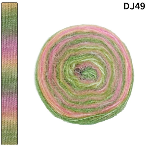 XmhyTop 100G Yarn Whirl , 58% Acrylic Yarn for Crocheting, Softly Color Changing Crochet Kit, AO