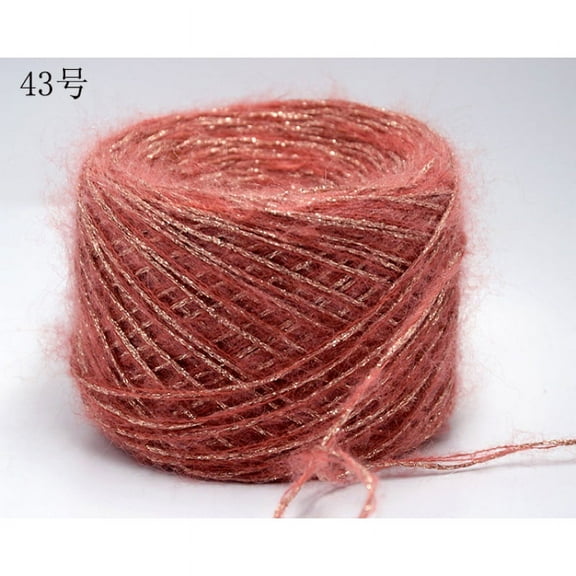 XmhyTop 100g Soft & Shiny Yarn - Multicolor Yarn for Knitting, Crochet, Weaving, Landscapes Yarn, Multicolor Yarn for Knitting,Orange red