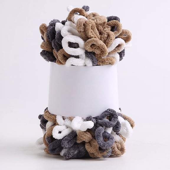 XmhyTop 100g Wool Finger Loop Thread Hand Knitted Scarf Wool Ball Coarse Wool Knitting DIY Hand Pillow and BlanketL