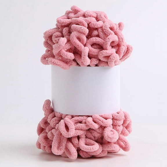 XmhyTop 100g Wool Finger Loop Thread Hand Knitted Scarf Wool Ball Coarse Wool Knitting DIY Hand Pillow and BlanketPink