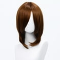 thumbnail image 1 of XmhyTop 14 Inch (40cm) Medium-Length Straight Cosplay Bob Wig -For Female, Coffee, 1 of 2