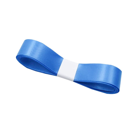 XmhyTop 2-Pack 0.98" x 5.47 Yards Polyester Gift Ribbon, Silky Smooth Ribbon for Wrapping & Crafts, Blue