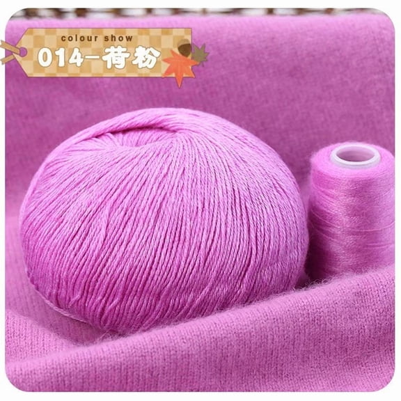 XmhyTop 2 Packs 100g Total(50g/Roll) Soft & Durable Wool Blended Yarn, Ideal for Beginners & Enthusiasts, Crochet, DIY Handmade & Creative Knitting, Pink style B