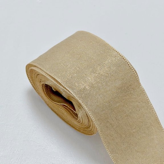 XmhyTop 2-Roll 0.98" 5 Yards Shimmery Silk Chiffon Ribbon, Elegant Decor Ribbon for Bridal Bouquets, Christmas Gift Wrapping, Wedding Decor & Invitation Decorations, Light Coffee