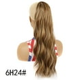 thumbnail image 1 of XmhyTop 23.6 Inch Long Voluminous Curly-Wavy Ponytail Extensions, Drawstring Clip-In Synthetic Hairpiece, Natural-Look Pony Tail Add-On for Women,B, 1 of 2