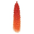 thumbnail image 1 of XmhyTop 24 Inch 3-Bundle Human Braiding Hair, 100g/Bundle Deep Wave Curly Extensions, Wet and Wavy Texture for Boho Braids Styling, Orange, 1 of 2