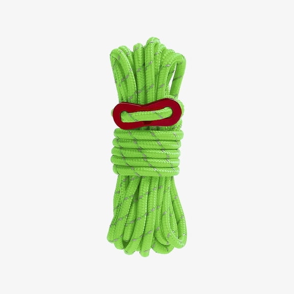 XmhyTop 2Pcs 5mm Braid Nylon Cord for Camping,Hammock,Clothsline,Hiking,Fishing-4yards,Green