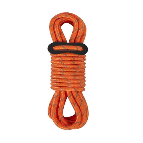 XmhyTop 2Pcs 5mm Braid Nylon Cord for Camping,Hammock,Clothsline,Hiking,Fishing-4yards,Orange