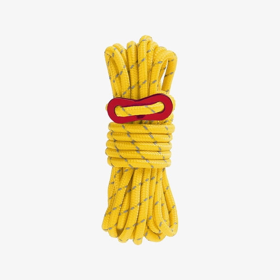 XmhyTop 2Pcs 5mm Braid Nylon Cord for Camping,Hammock,Clothsline,Hiking,Fishing-4yards,Yellow
