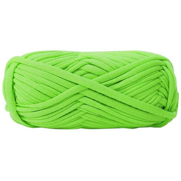XmhyTop 2pcs Yarn Style Crocheting Ribbon Yarn Knitting Yarn Ball Thick Fabric Yarn Green