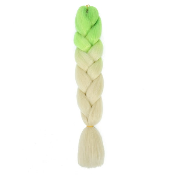 XmhyTop 3-Pack 100g Each 24-Inch Premium Heat-Resistant Synthetic Braiding Hair, Ideal for Twist & Crochet Braids, Women's Hair Extensions ，Green to Beige