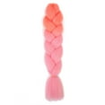 thumbnail image 1 of XmhyTop 3-Pack 100g Each 24-Inch Premium Heat-Resistant Synthetic Braiding Hair, Versatile for Twist & Crochet Braids, Women's Hair Extensions，Peach to Dark Pink, 1 of 5