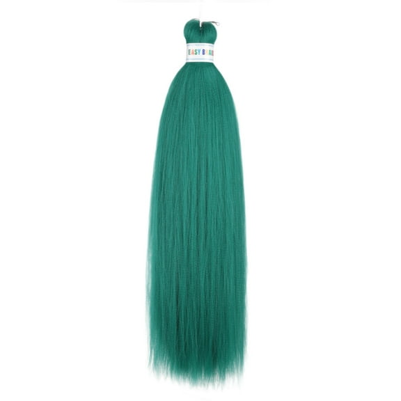 XmhyTop 3 Packs Vibrant Color Pre-Stretched Braiding Hair, 26-Inch Synthetic Hair Extensions, Textured for Crochet Box Braids, Dark Green