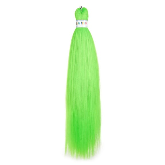 XmhyTop 3 Packs Vibrant Color Pre-Stretched Braiding Hair, 26-Inch Synthetic Hair Extensions, Textured for Crochet Box Braids, Light Green