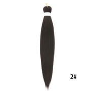 XmhyTop 3PCS 26 Inch Pre-Stretched Synthetic Braiding Hair Extensions, Hot Water Setting for Durable, Easy-Style Looks, 2#