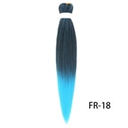XmhyTop 3PCS 26 Inch Pre-Stretched Synthetic Braiding Hair Extensions, Hot Water Setting for Durable, Easy-Style Looks, Black Blue