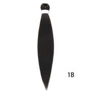 XmhyTop 3PCS 26 Inch Pre-Stretched Synthetic Braiding Hair Extensions, Hot Water Setting for Durable, Easy-Style Looks, Black