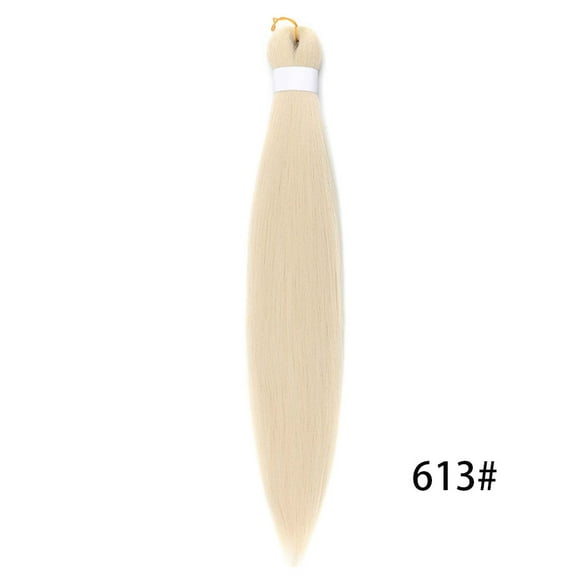 XmhyTop 3PCS 26 Inch Pre-Stretched Synthetic Braiding Hair Extensions, Hot Water Setting for Durable, Easy-Style Looks, Blonde A
