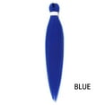 thumbnail image 1 of XmhyTop 3PCS 26 Inch Pre-Stretched Synthetic Braiding Hair Extensions, Hot Water Setting for Durable, Easy-Style Looks, Blue, 1 of 4