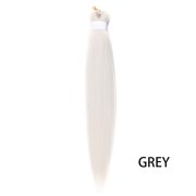 XmhyTop 3PCS 26 Inch Pre-Stretched Synthetic Braiding Hair Extensions, Hot Water Setting for Durable, Easy-Style Looks, GREY