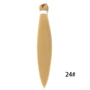 XmhyTop 3PCS 26 Inch Pre-Stretched Synthetic Braiding Hair Extensions, Hot Water Setting for Durable, Easy-Style Looks, Golden Blonde