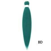 XmhyTop 3PCS 26 Inch Pre-Stretched Synthetic Braiding Hair Extensions, Hot Water Setting for Durable, Easy-Style Looks, Green