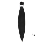 XmhyTop 3PCS 26 Inch Pre-Stretched Synthetic Braiding Hair Extensions, Hot Water Setting for Durable, Easy-Style Looks, Jet Black