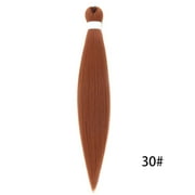XmhyTop 3PCS 26 Inch Pre-Stretched Synthetic Braiding Hair Extensions, Hot Water Setting for Durable, Easy-Style Looks, Light Auburn