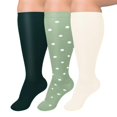 thumbnail image 1 of XmhyTop 3Pair Value Set Plus Size Non-Binding Wide Calf Compression Socks for Women & Men, Premium Circulation Support Socks Ideal for Running, Fitness & All-Day Standing, 3XL, T10, 1 of 5