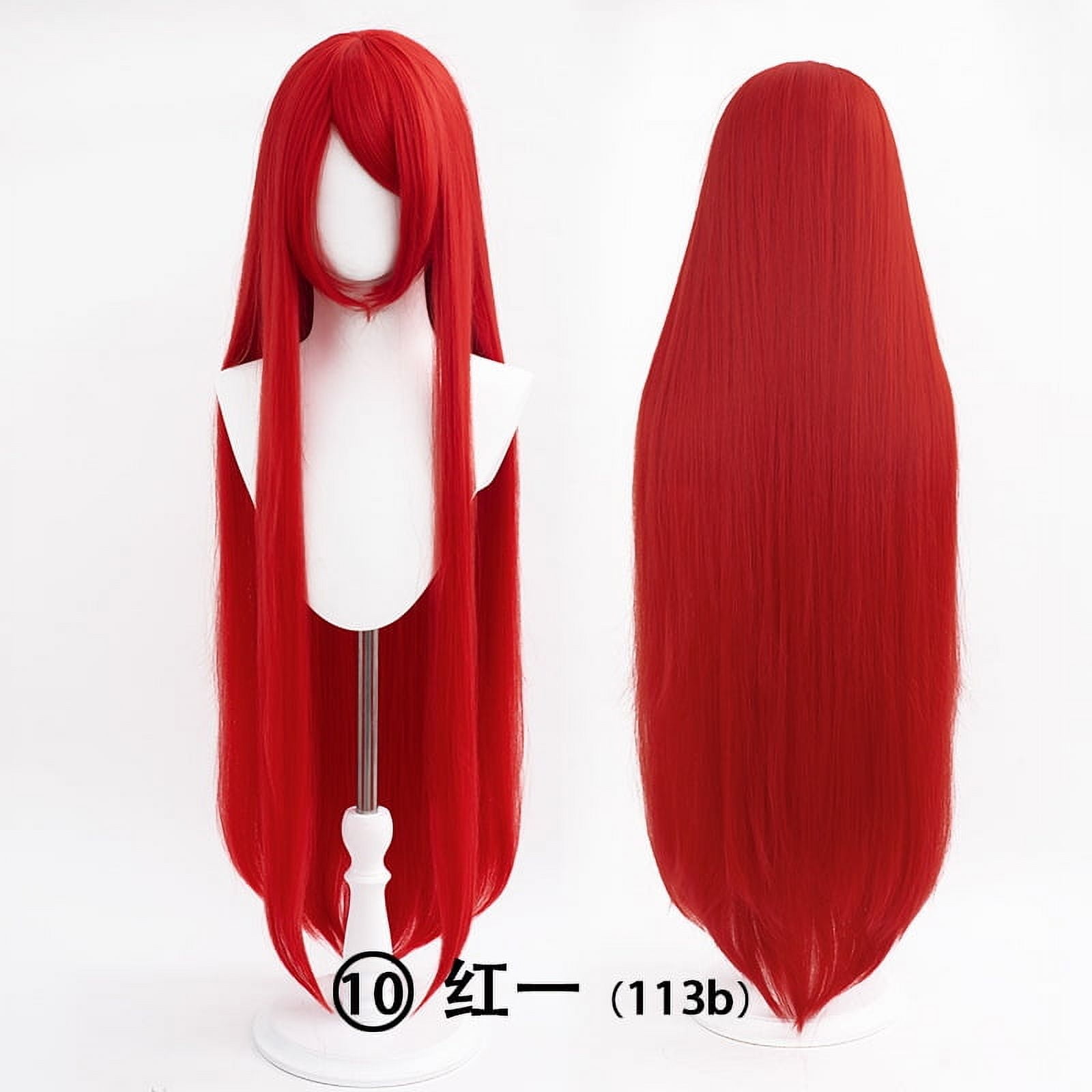 XmhyTop 40-Inch (100cm) Long Straight Anime-Style Cosplay Wig, Premium ...