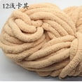 thumbnail image 1 of XmhyTop 500g Chenille Chunky Super Soft Warm Chenille Blanket Yarn DIY Coarse Wool Yarn Knitting Blanket,Perfect for Any Knitting and Crochet，Light Khaki, 1 of 4