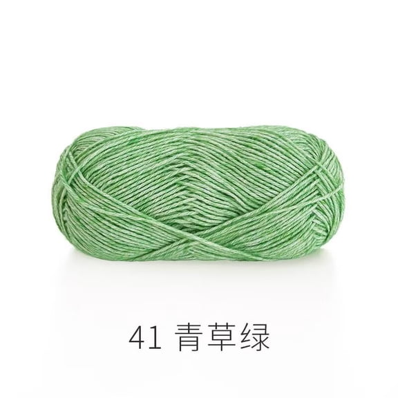 XmhyTop 50G Medium Worsted Weight Wool Yarn (142Yds), Soft Yarn Ideal for Crocheting & Knitting Projects, Grass Green