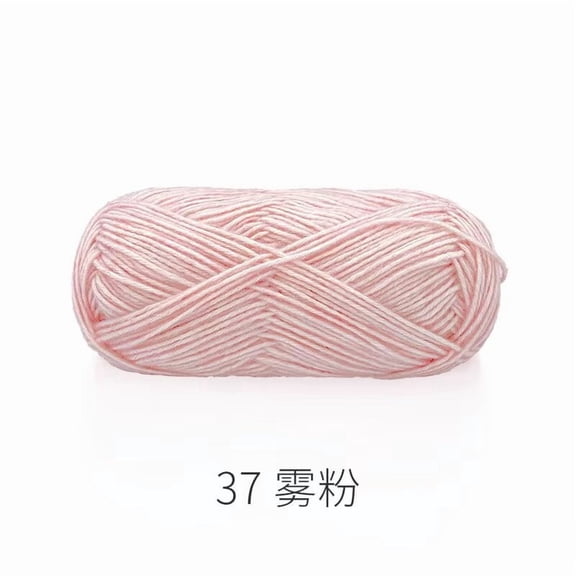 XmhyTop 50G Medium Worsted Weight Wool Yarn (142Yds), Soft Yarn Ideal for Crocheting & Knitting Projects, Light pink A