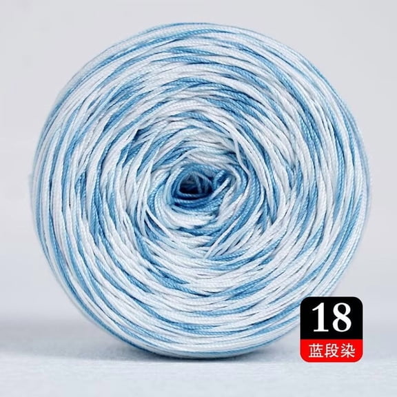 XmhyTop 50g Cotton Crochet Thread (372 Yards), Versatile Tatting Thread & Knitting Lace Thread for DIY Lace Crafts, Blue