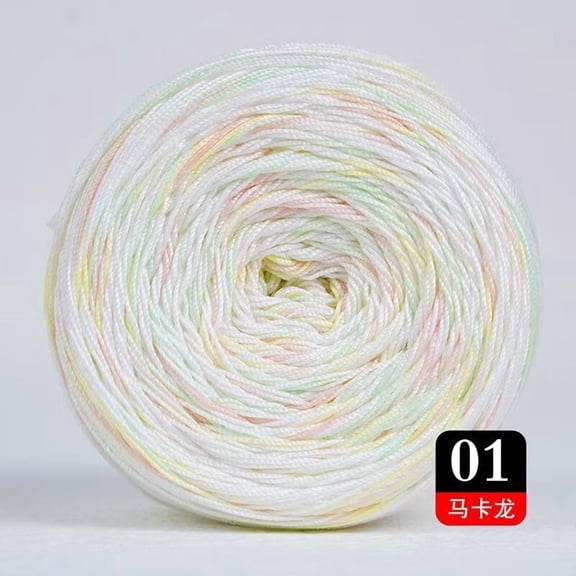 XmhyTop 50g Cotton Crochet Thread (372 Yards), Versatile Tatting Thread & Knitting Lace Thread for DIY Lace Crafts, Style D