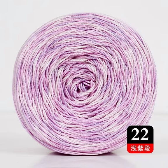 XmhyTop 50g Cotton Crochet Thread (372 Yards), Versatile Tatting Thread & Knitting Lace Thread for DIY Lace Crafts, light purple