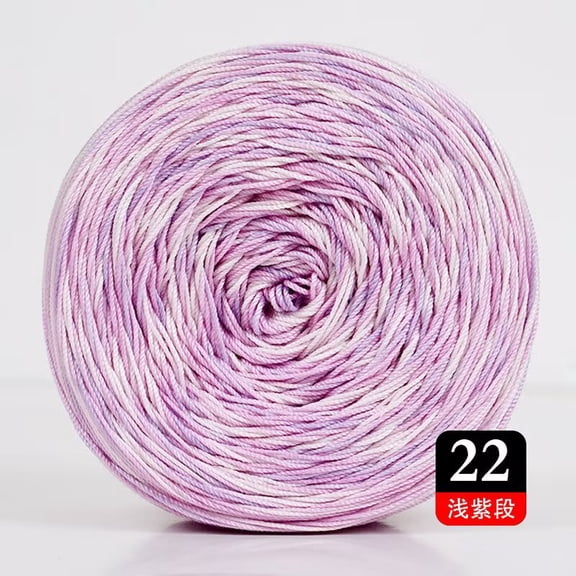 XmhyTop 50g Cotton Crochet Thread (372 Yards), Versatile Tatting Thread & Knitting Lace Thread for DIY Lace Crafts, light purple