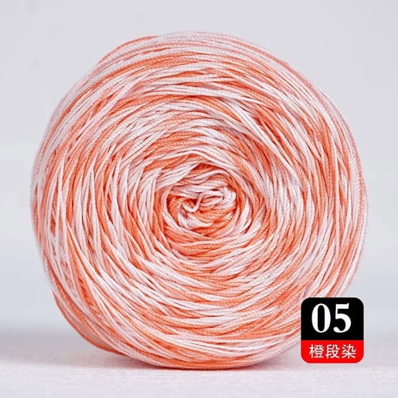XmhyTop 50g Cotton Crochet Thread (372 Yards), Versatile Tatting Thread & Knitting Lace Thread for DIY Lace Crafts, orange