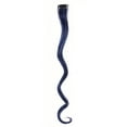 thumbnail image 1 of XmhyTop 6-Pack 18-Inch Vibrant Single-Color Clip-In Hair Extensions, Wavy Synthetic Highlight Streaks, Party, Festival & Gift Ideas, Women's Fashion Hairpieces,Navy Blue, 1 of 2