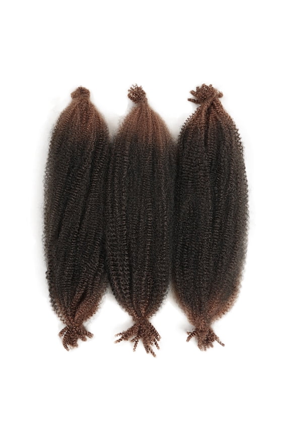 6-Pack 24-Inch Spring Twist Braiding Extensions, Pre-Separated Soft Synthetic Crochet Hair, Textured Faux Locs Style, Relaxed Distressed Look for WomenA