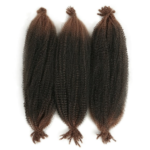 XmhyTop 6-Pack 24-Inch Spring Twist Braiding Extensions, Pre-Separated Soft Synthetic Crochet Hair, Textured Faux Locs Style, Relaxed Distressed Look for WomenA