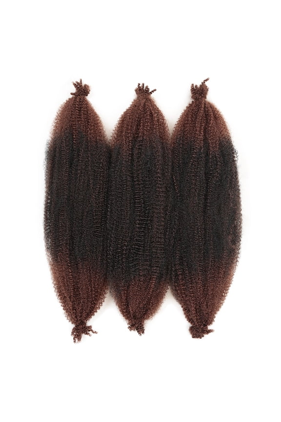 6-Pack 24-Inch Spring Twist Braiding Extensions, Pre-Separated Soft Synthetic Crochet Hair, Textured Faux Locs Style, Relaxed Distressed Look for WomenB