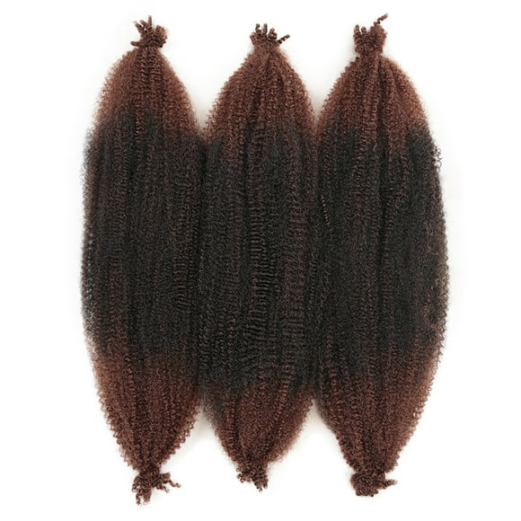 XmhyTop 6-Pack 24-Inch Spring Twist Braiding Extensions, Pre-Separated Soft Synthetic Crochet Hair, Textured Faux Locs Style, Relaxed Distressed Look for WomenB