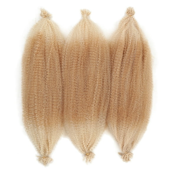XmhyTop 6-Pack 24-Inch Spring Twist Braiding Extensions, Pre-Separated Soft Synthetic Crochet Hair, Textured Faux Locs Style, Relaxed Distressed Look for WomenC