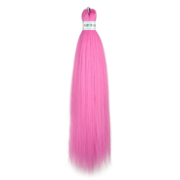 XmhyTop 6 Packs Vibrant Color Pre-Stretched Braiding Hair, 26-Inch Synthetic Hair Extensions, Textured for Crochet Box Braids, Pink