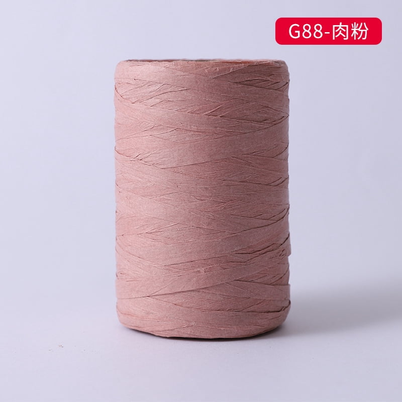 Pink Raffia Ribbon XmhyTop-A 1 Roll Raffia Ribbon Raffia Twine Craft Ribbon for Gift ...
